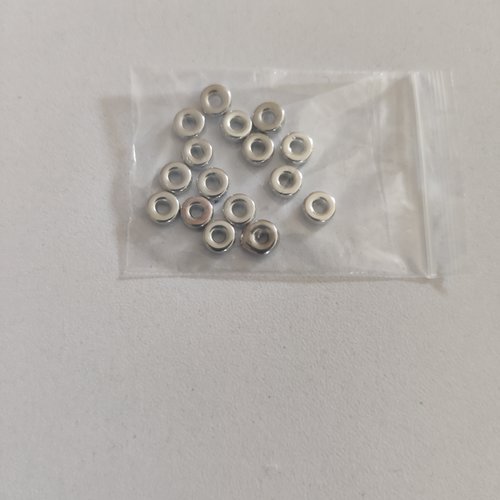 Lot de 15 perles connecteurs métal argent