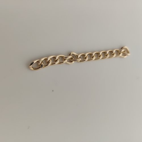 Chainette gros maillons métal or