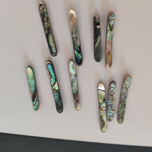 Perle naturelle rectangulaire plate nacre