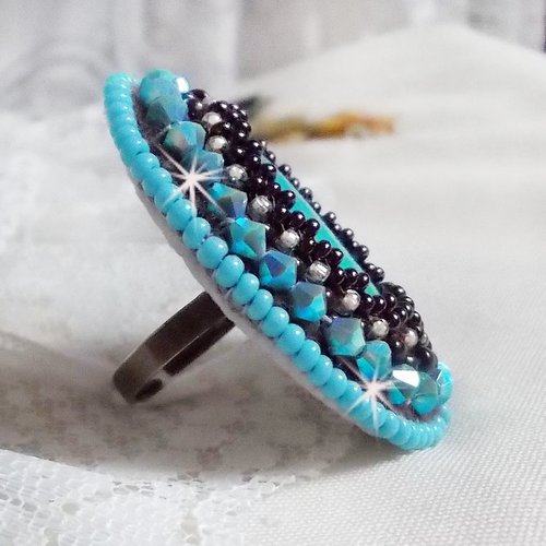 Barrette vintage, style amérindien, barrette perlée à la main