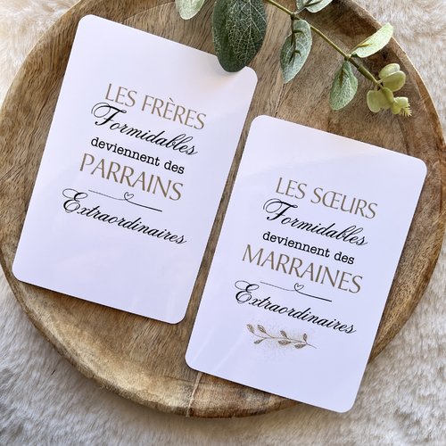 Annonce grossesse demande marraine ou parrain