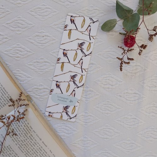 Marque-page mésanges