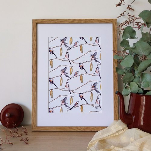 Affiche mésanges