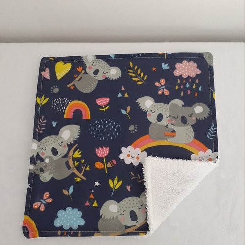Serviette de table lavable pour enfant motifs koalas
