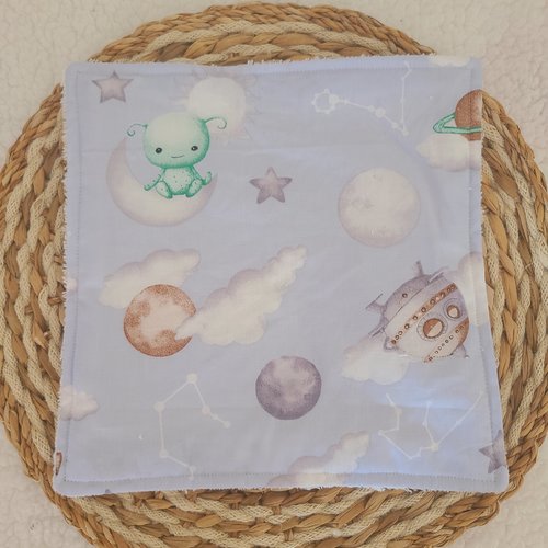 Serviette de table lavable motif martien