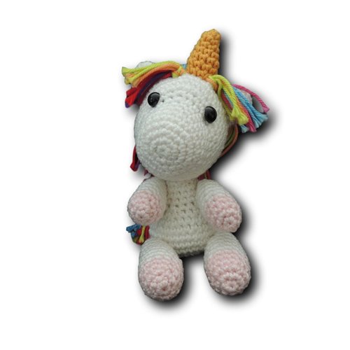 Amigurumi Bebe Licorne Au Crochet En Coton Un Grand Marche