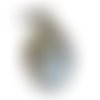 Boule de noël en verre blanche brillante argentée à personnaliser