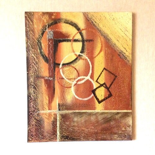   tableau abstrait contemporain" tableau abstrait  cuivré. 