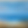Grand tableau bord de mer "les cabanons"   60/80 cm