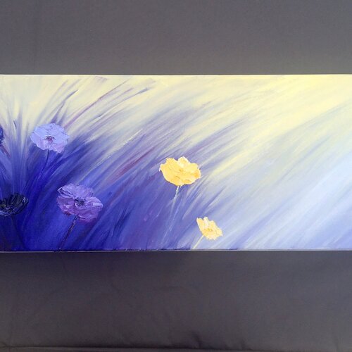 Peinture à l’huile abstraite - fleurs