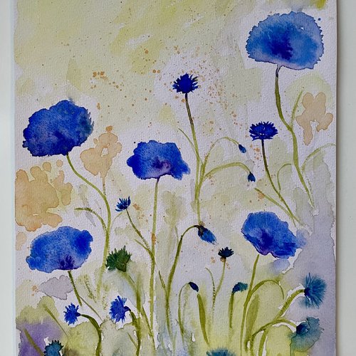 Fleurs des champs à l’aquarelle