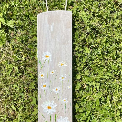 Peinture sur bois - fleurs