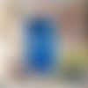 Tableau la porte bleue - petit format - peinture à l'huile au couteau