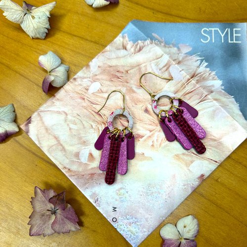 Bijou style bohème cuir recyclé