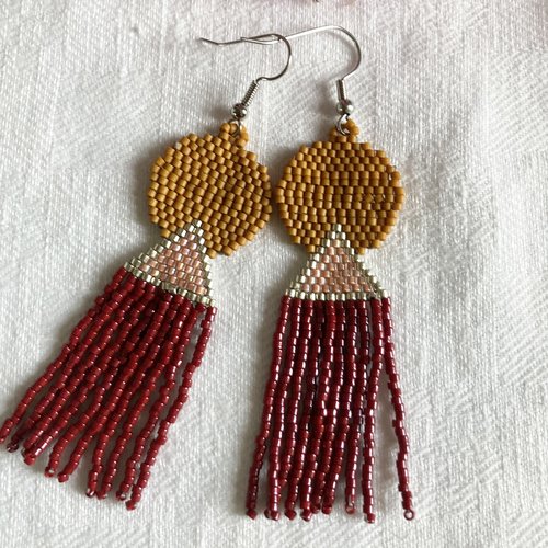 Boucles d'oreilles géométrie