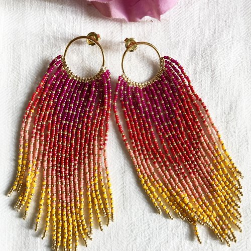 Boucles d'oreilles soleil