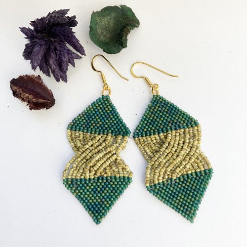 Boucles d'oreilles automnale