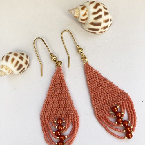 Boucles d'oreilles en forme de gouttes