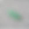 Sequin émaillé navette vert pastel - 24x10mm