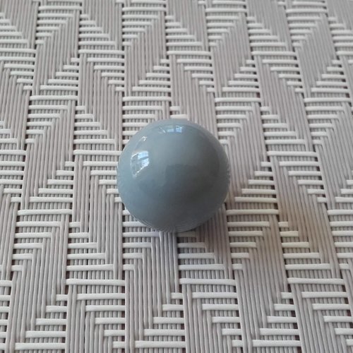 Perle musicale grise laquée de 16mm pour bola de grossesse.