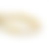 1 perle goutte en céramique 17mm x 13mm jaune clair. reflets irisés, nacrés.