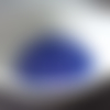 X20 perles en verre à facettes, rondes plates, soucoupes. bleu ab. 6mm x 4mm