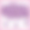 50 perles en verre nacrées 8mm violet pastel (ref:002461)