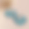 Boucle d'oreilles tissées turquoise
