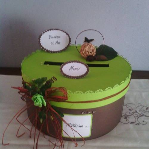Urne Mariage Anniversaire Theme Nature Avec Personnalisation Un Grand Marche