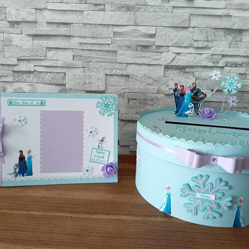 Urne / livre d 'or reine des neiges