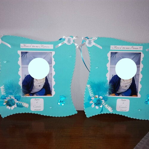 Cadres pour parrain &amp; marraine  thème nounours