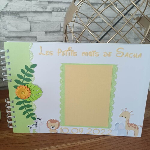 Livre d 'or thème animaux de la jungle
