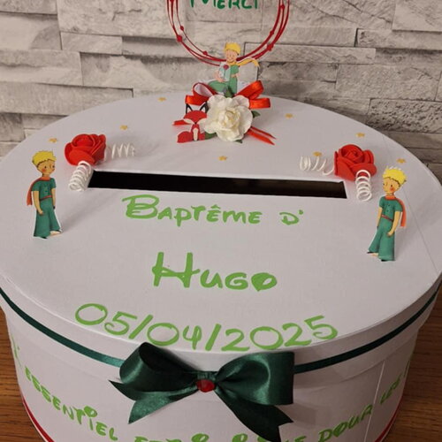 Le petit prince , urne de  baptême   , couleurs aux choix