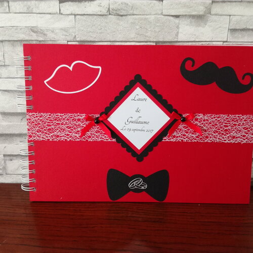 Livre d'or  thème   photobooth pour mariage , baptême ou anniversaire