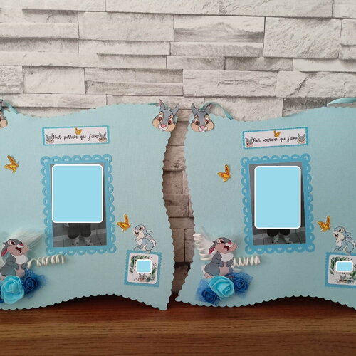 Cadres pour parrain &amp; marraine  thème panpan  , cadeau baptême