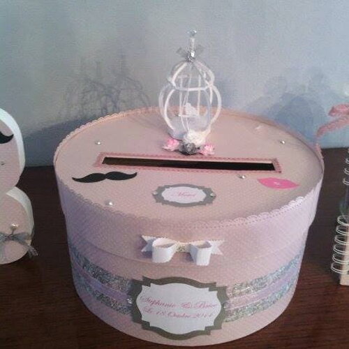 Urne de mariage , baptême ,couleurs et personnalisation  aux choix