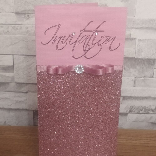 Faire part strass et pailleté