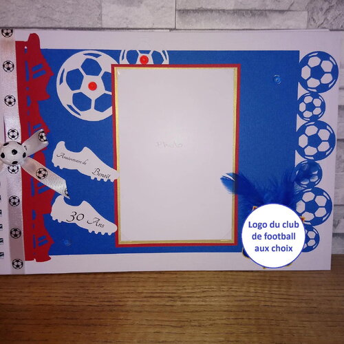 Livre d 'or thème football avec personnalisation