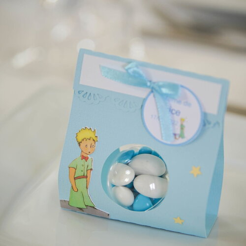 Le petit prince : contenant à dragée sac pour baptême ou anniversaire