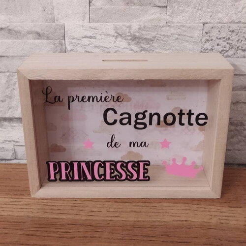Tirelire cagnotte" la première cagnotte de ma princesse"