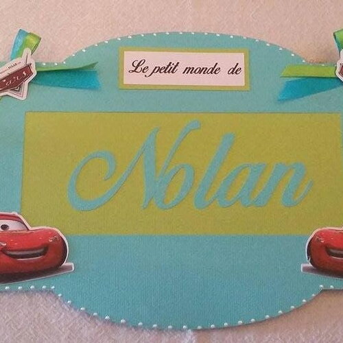 Plaque de porte enfant  personnalisé , déco de chambre  cars