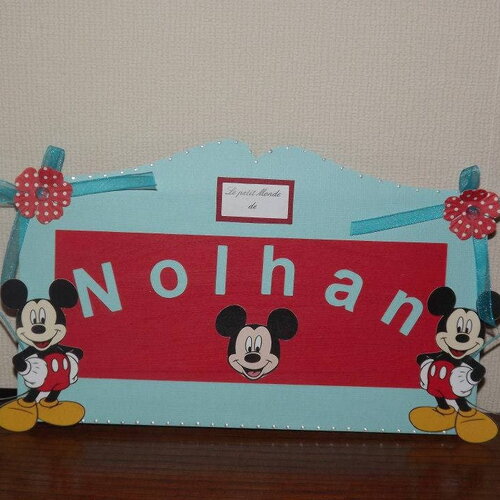 Plaque de porte enfant  personnalisé , déco de chambre mickey