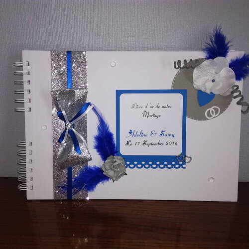 Livre d'or mariage choix des couleur et avec personnalisation