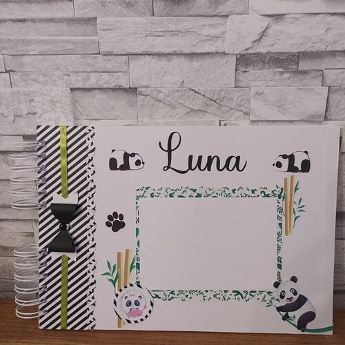 Livre d 'or thème panda  pour baptême ou anniversaire enfant