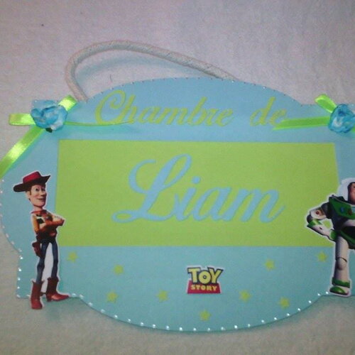 Plaque de porte enfant  personnalisé , déco de chambre  toy story