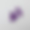 Perles rondes en pierre de lave, violet, diamètre 8 mm, lots de 10