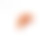 Perles rondes en pierre de lave, orange, diamètre 8 mm, lots de 10