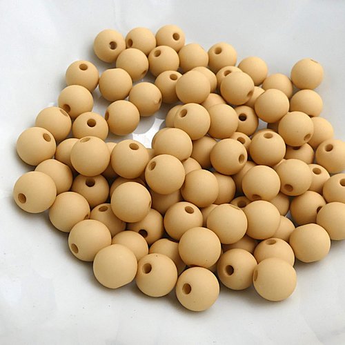 Lot de 100 perles acrylique mat - 8 mm - spécial bijoux diy - destockage atelier
