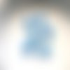 Destockage atelier - perles céramique fantaisie bleues lot de 6