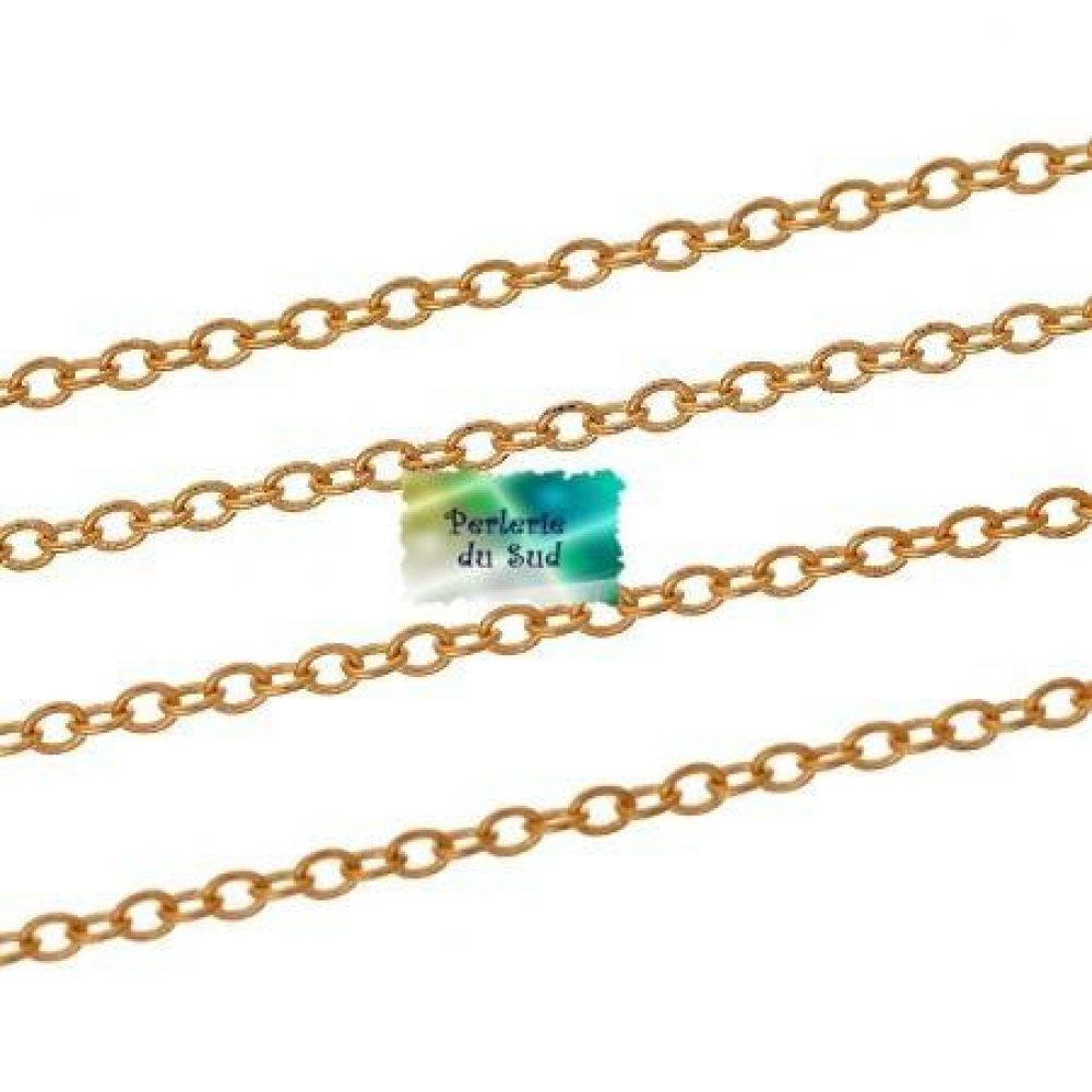 5m chaine or rose tres fine maille forçat Un grand marché